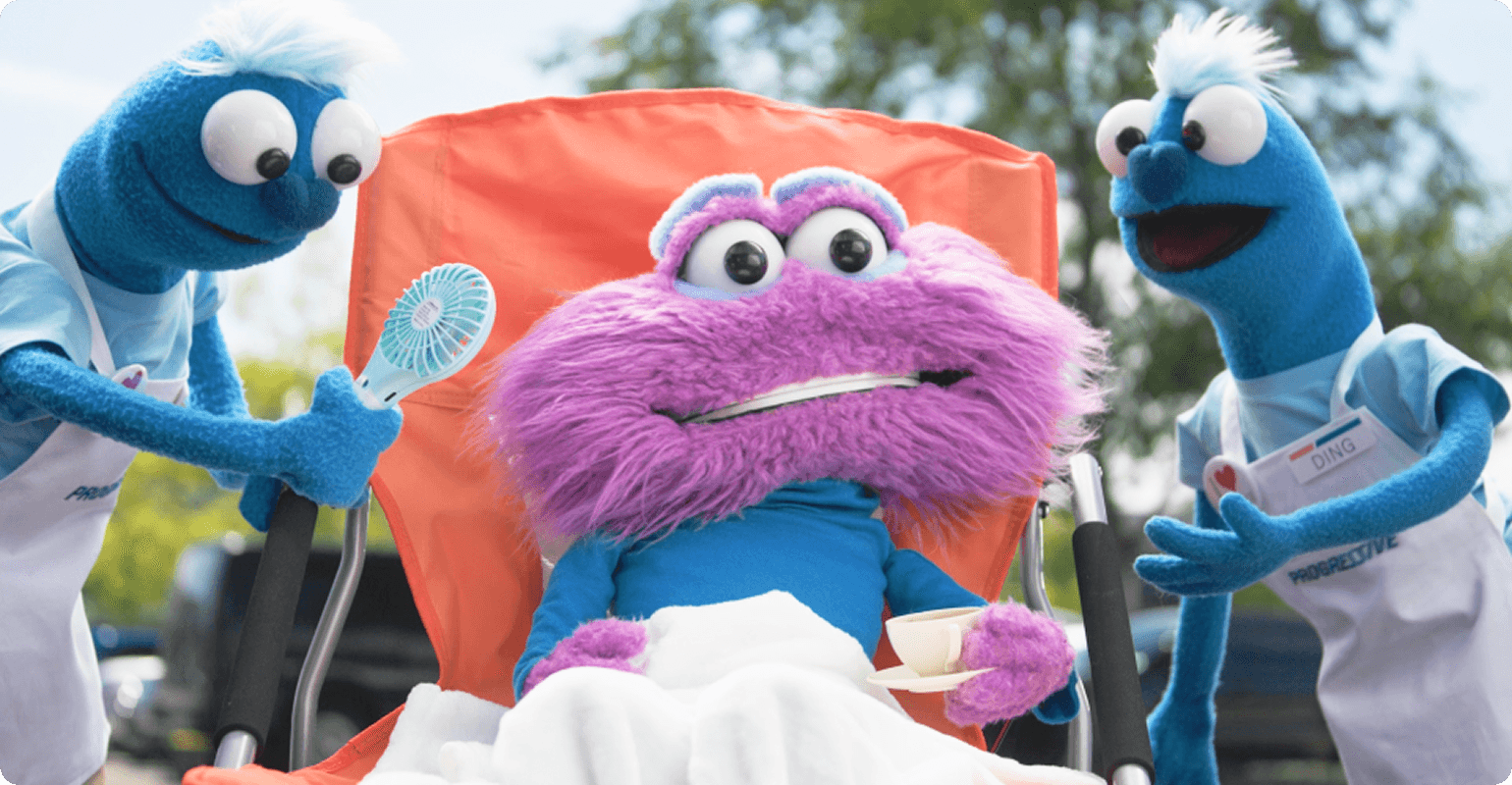 Worry Puppets sitting in chair