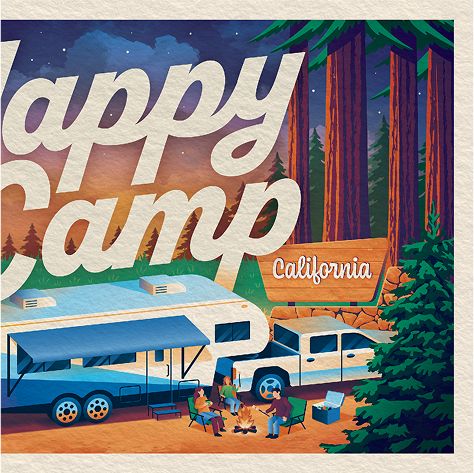 Fifth wheel RV ad closeup Happy Camp CA