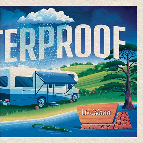 Class C RV ad closeup Waterproof LA