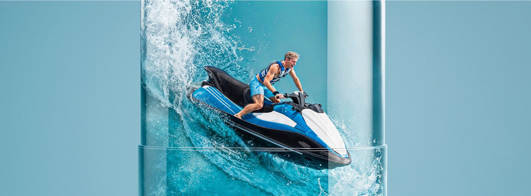 Vitamin Sea magazine ad jet ski zoomed in