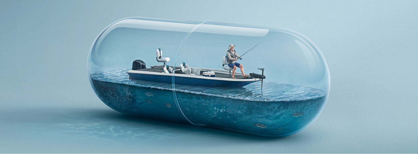 Vitamin Sea fishing boat magazine ad zoomed in